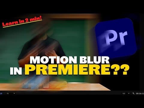 Apply Motion Blur To ANYTHING in Premiere