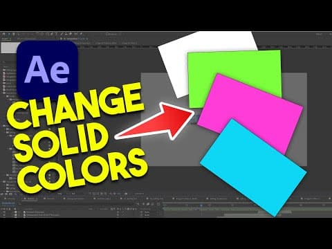 Change the Color of a Solid in After Effects
